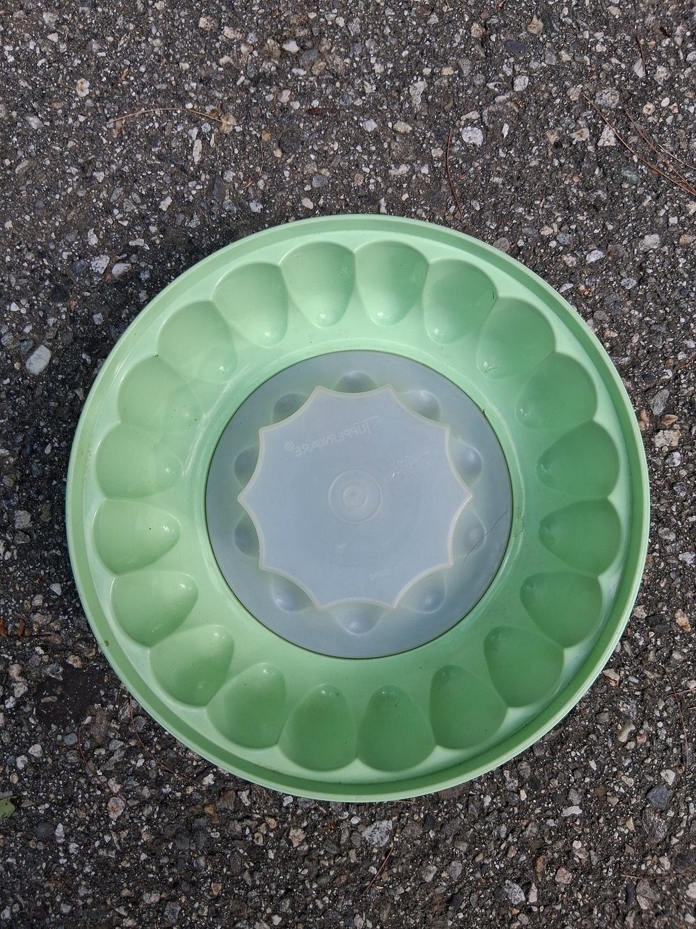 Tupperware Vintage Jello Salad Mold Mint Green 2 Pieces Only - No Top Lid